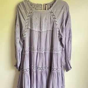 FreePeople Lavender Lace Dress